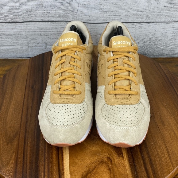 Saucony Shadow Original Style Tan Cannoli Pack Suede Shoes Men Sneaker Size 10.5 - Picture 8 of 12